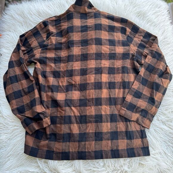 Skims Flannel Sleep Top Jasper Buffalo Check Size Large - Picture 9 of 11